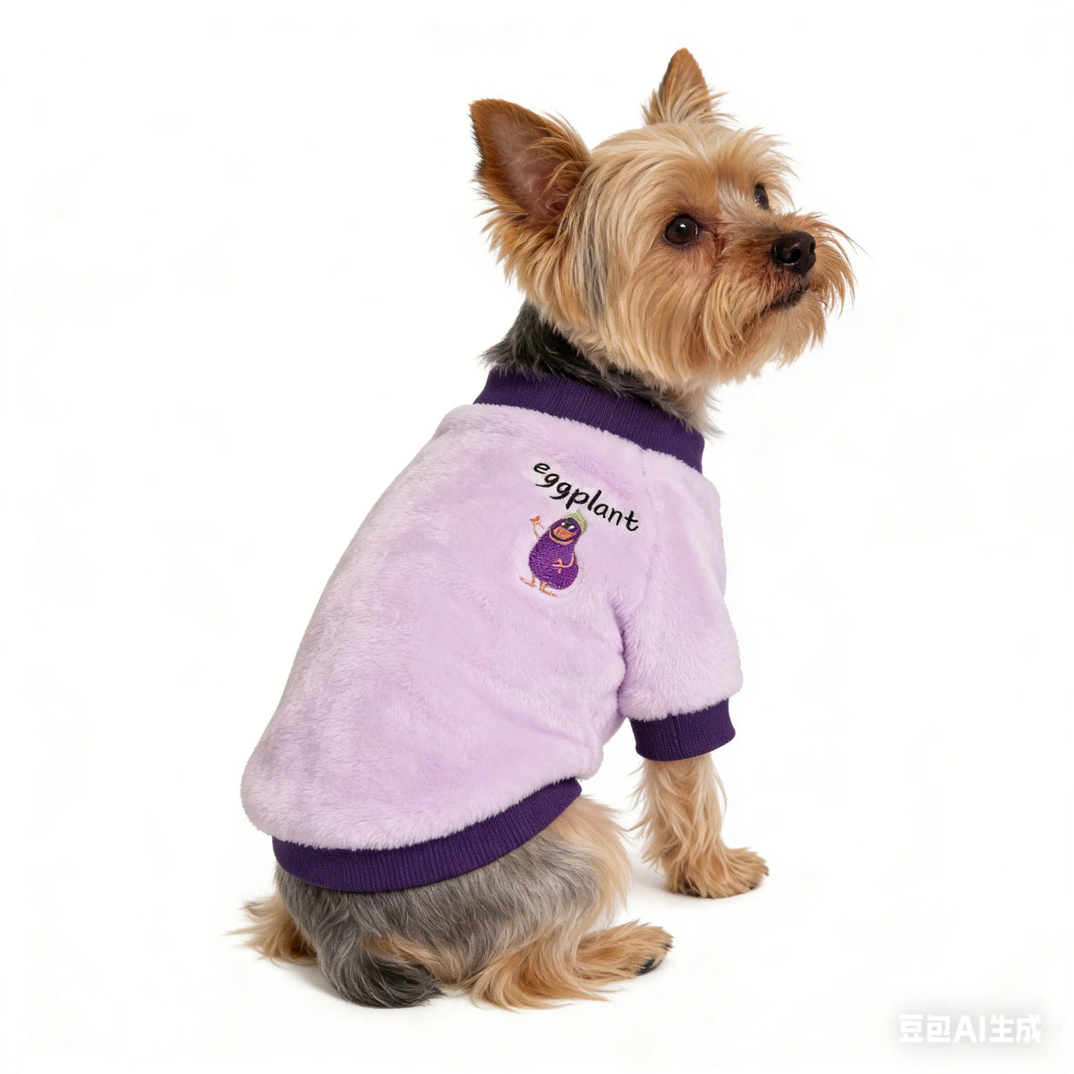 Warm Fleece Pet Clothes Cute Fruit Print Coat Small Medium Dog Cat Shirt Jacket Teddy French Bulldog Chihuahua Winter Outfit