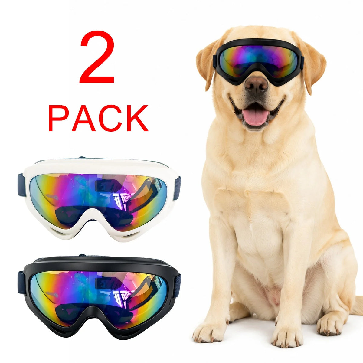 Dog Sunglasses Pet Goggles for Small Dogs Anti-Uv Glasses Eye Protect Windproof