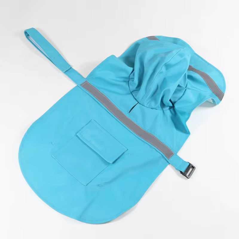 Reflective Tape Dog Raincoat Large Pet Coat Pets Clothes Dog Raincoat Teddy Bear Big Dog Raincoat Puppy Raincoat XS-XXXL
