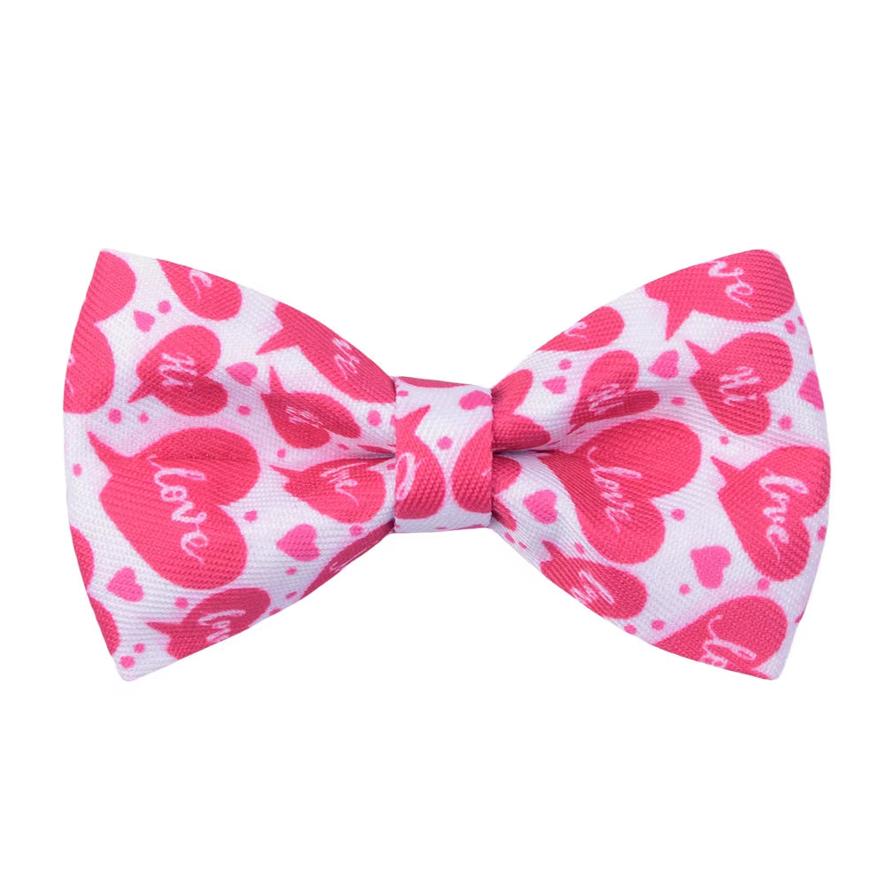 50/100Pcs Valentine'S Day Dog Bowties Removable Love Dog Bow Ties Dog Collar Accessories for Dogs Dog Neckties Supplies