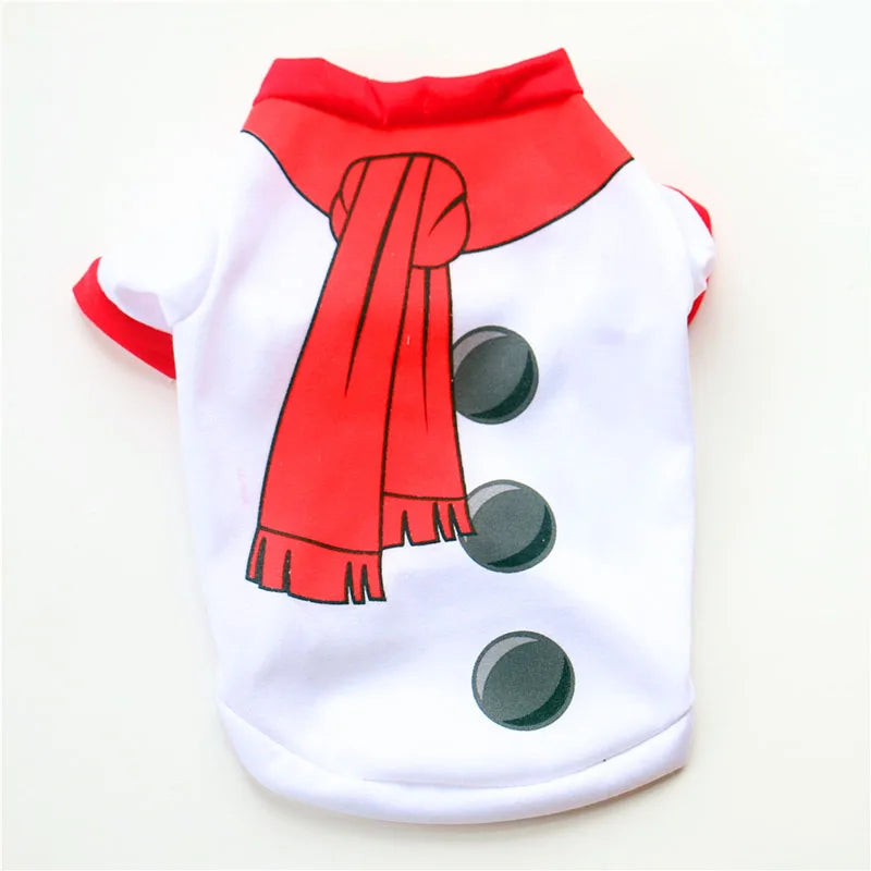Christmas Dog Clothes New Year Pets Dogs Clothing for Small Medium Dogs Costume Chihuahua Pet Shirt Warm Dog Clothing Yorkshire